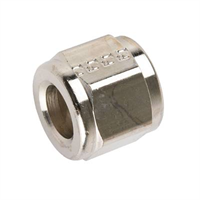 Nut -3/8″, thread, nickel plated/brass