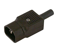 Electric plug -Bulgin, male, straight