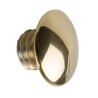 Blind plug -Medallion, 3/8″, PVD gold