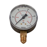 Manometer -0-2,5 bar, G 1/4″, 63mm