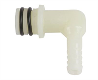 Inlet -Elbow, plastic 1/2 o-ring x 1/4 Barb