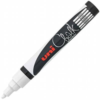 Marker pen -white, Black panel badge