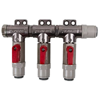 Manifold -3 lines, Co2, JG 3/8″